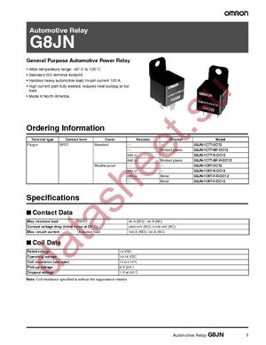 G8JN-1C6T-DC12 datasheet  